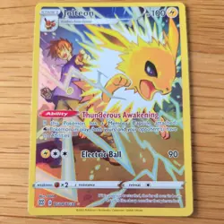 JOLTEON TG04/TG30 POKEMON CARD (TRAINER GALLERY BRILLIANT STARS SET) FULL ART - Image 2