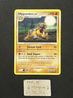 Pokemon D&P Majestic Dawn - Hippowdon Lv.44 - Non Holo Rare - 21/100 - LP/MP - Image 1