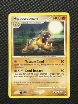 Pokemon D&P Majestic Dawn - Hippowdon Lv.44 - Non Holo Rare - 21/100 - LP/MP - Image 2
