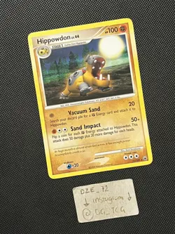Pokemon D&P Majestic Dawn - Hippowdon Lv.44 - Non Holo Rare - 21/100 - LP/MP - Image 3