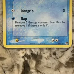 Krabby - 66/112 - Pokemon Ex FireRed LeafGreen Reverse Holo LP - Image 3