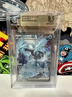 2025 Pokemon TCG Scarlet & Violet Black Bolt #165 Kyurem ex SIR - Image 1