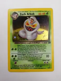 Pokemon TCG Dark Arbok Team Rocket 2/82 Holo Rare LP/P WOTC - Image 1