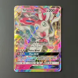 Pokemon Sylveon GX Full Art Ultra Rare Holo Sm-Guardians Rising 92/145 200HP - Image 1
