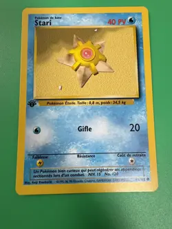 Pokemon TCG Stari (Staryu) 65/102 1st Edition Base Set 1999- NM - Never played! - Image 1