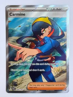 Pokemon Carmine Ultra Rare Holo Twilight Masquerade 204/167 - Image 1