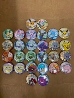 2025 Pokemon S-Chinese Gem Pack Badge Pin Pikachu/Eeveelution secret rare lot 29 - Image 1