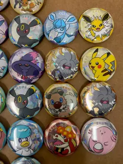 2025 Pokemon S-Chinese Gem Pack Badge Pin Pikachu/Eeveelution secret rare lot 29 - Image 2