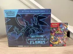 Pokemon TCG Phantasmal Flames Sealed ETB And Booster Bundle - Image 1