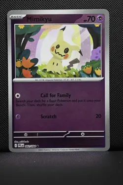 Mimikyu 042/094 Common Phantasmal Flames Pokemon Reverse Holo NM - Image 1