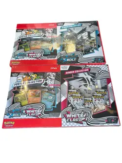 Pokemon Black Bolt White Flare Binders + 2 Poster Collections Sam's Club Bundles - Image 1