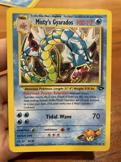 Pokemon TCG Misty's Gyarados Holo Rare Gym Challenge 13/132 Unlimited Edition - Image 1