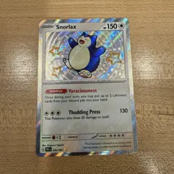 Pokemon TCG Snorlax 202/091 SV: Paldean Fates Shiny Rare Holo 150 DMG - Image 1