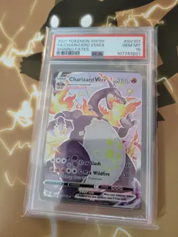 2021 Pokemon SWSH Shining Fates Charizard VM Shiny Vault #SV107/SV122 PSA 10 - Image 1