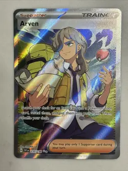 Arven 235/198 Full Art Ultra Rare Holo Trainer Pokemon TCG Scarlet & Violet - Image 2