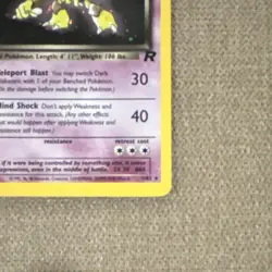 Pokemon Dark Alakazam Holo Rare 1st Edition 1/82 - Image 5