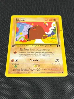Pokemon Tcg Diglett 52/82 Team Rocket 1st Edition Non Holo - Image 2