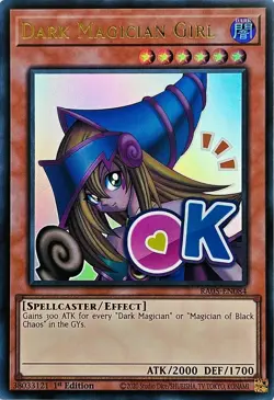 Yugioh RA05-EN084 Dark Magician Girl Stamped Ultra Rare 1st Edition MINT - Image 1