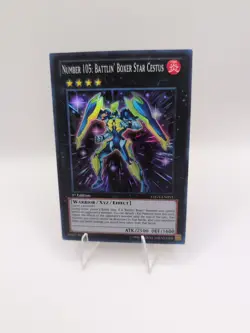 Yugioh Number 105: Battlin' Boxer Star Cestus 1st Ed Super Rare LTGY-EN051 NM - Image 1