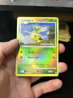 Pokemon TCG Card 2007 Diamond & Pearl - Turtwig 103/130 Reverse Holo - Image 1