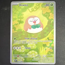 Rowlet 090/088 POR EN Common 80 HP Basic Grass Pokemon Card 2026 - Image 1