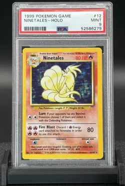 Ninetales - 1999 Pokemon Base Set Unlimited - Grade PSA 9 Mint 12/102 - Image 1