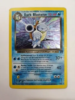 Dark Blastoise - 3/82 - Pokemon Team Rocket Holo Rare Card Damaged - Image 1