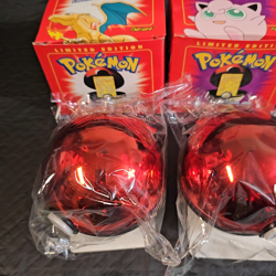 Lot Of 2 1999 jigglypuff & Charizard pokeballs with 23k gold plated card Sealed - Image 2