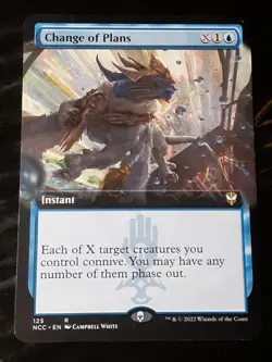 Change of Plans Extended Art , Commander Streets NC ,NM ,MTG,FREE SHIPPING - Image 1