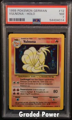 Base Set Unlimited German Ninetales GERMAN PSA 7 HOLO (4014) 12/102 Magic MTG - Image 1