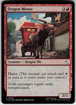 MTG Dragon Moose 0235 Foil NM Avatar: The Last Airbender: Eternal Magic 235 - Image 1