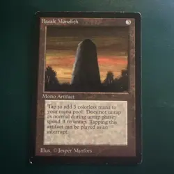 MtG Beta Basalt Monolith: LP ACTUAL PHOTOS! - Image 1