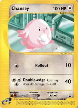 Chansey 069/147 - Aquapolis - Pokemon - NM - Image 1