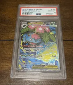 2025 POKEMON MEG EN-MEGA EVOLUTION ULTRA RARE #155 MEGA VENUSAUR EX PSA 10 - Image 1