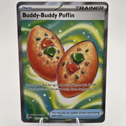 Pokemon TCG Buddy-Buddy Poffin 167/132 Me01: Mega Evolution Holo NM - Image 1