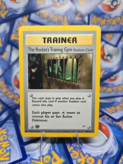 Pokemon 1st Edition Team Rocket's Training Gym 104/132 Gym Heroes Regular NM - Image 1