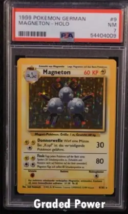 Base Set Unlimited German Magneton GERMAN PSA 7 HOLO (4009) 9/102 Pokemon - Image 1