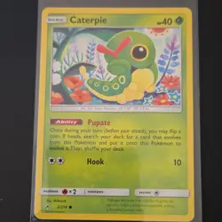 Pokemon TCG Caterpie 2/214 Sm-Unbroken Bonds Basic 40HP Common Regular - Image 1