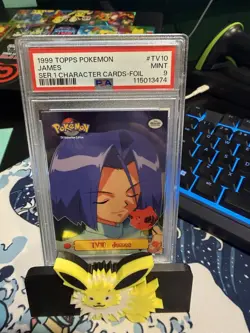1999 Topps Pokemon TV #TV10 James Foil PSA 9 - Image 1
