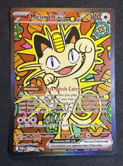 🔥 2026 Pokemon Perfect Order Meowth Special Illustration Rare 121/088 SIR 🔥 - Image 1