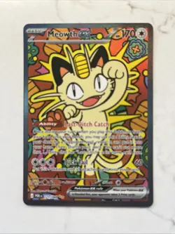 Pokemon TCG Meowth EX 121/088 Special Illustration Rare Perfect Order SIR - M/NM - Image 1