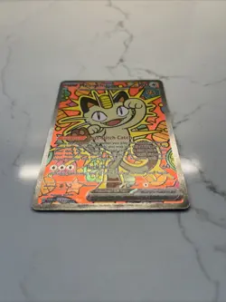 Pokemon TCG Meowth EX 121/088 Special Illustration Rare Perfect Order SIR - M/NM - Image 2