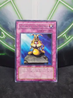 Yugioh Statue Of The Wicked DB2-EN243 Rare LP - Image 1