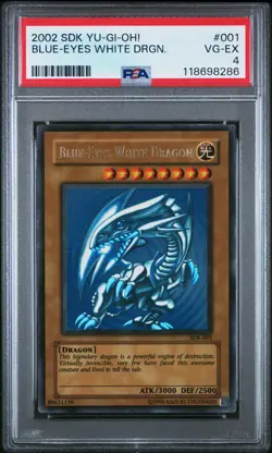 Blue-Eyes White Dragon SDK-001 Starter Deck: Kaiba-Unlimited Edition PSA 4 - Image 1
