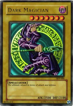 Yugioh Dark Magician SDY-006 Unlimited Edition Ultra Rare DMG - Image 1