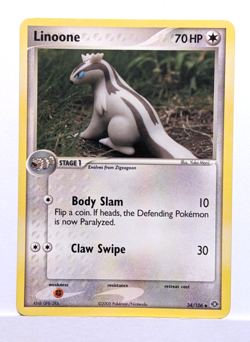 Linoone 34/106 - EX Emerald Pokemon Card WOTC YUKA MORII - NM - Image 1