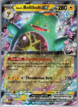 Iono's Bellibolt ex 070/217 ME: Ascended Heroes - Pokemon Card - NM - Image 1