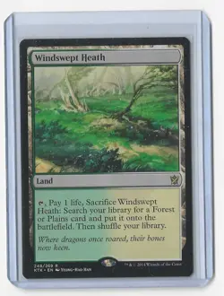 MTG Khans of Tarkir Windswept Heath rare land card / NM - Image 1