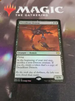 MTG. 2x Dreadfeast Demon. Foil. Innistrad: Crimson Vow. Pack Fresh - Image 1