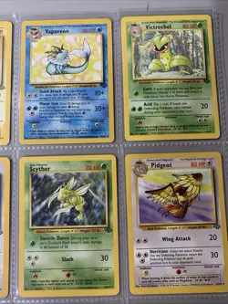 Pokemon TCG Jungle Set Non Holo Rare Binder Page Lot - WOTC VTG 1999 - Image 3